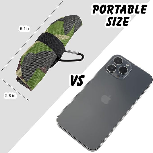 Meanplan 2 Pack Portable Dog Bowls Foldable Travel Dog Dish Portable Puppy Water and Food Bowl Pet Hiking Accessories for Small and Large Pets(Camo Green, Dark Blue,40 oz)