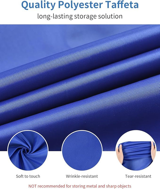 OTraki 2 Pack Small Laundry Bag 16x20 Inch Drawstring Laundry Wash Bag Dirty Clothes Laundry Sacks Organizer Machine Washable Delicate Bag for Travel Camp Blue