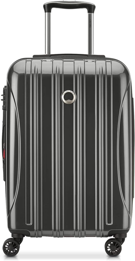 DELSEY PARIS Helium Aero Hardside Expandable Luggage with Spinner Wheels, Brushed Charcoal, 2-Piece Set (21/24)