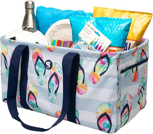 geckobrands Large Utility Tote - Durable Multipurpose Bag for Beach, Travel, Shopping & Outdoor Activities