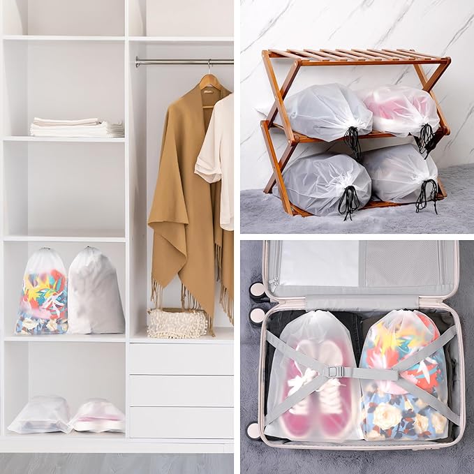 23 Pack Shoe Bags for Travel, 11.8" x 15.7" Waterproof Travel Shoe Bags for Packing,Large Travel Bag for Shoes, Storage Bags Travel Essentials Men for and Women