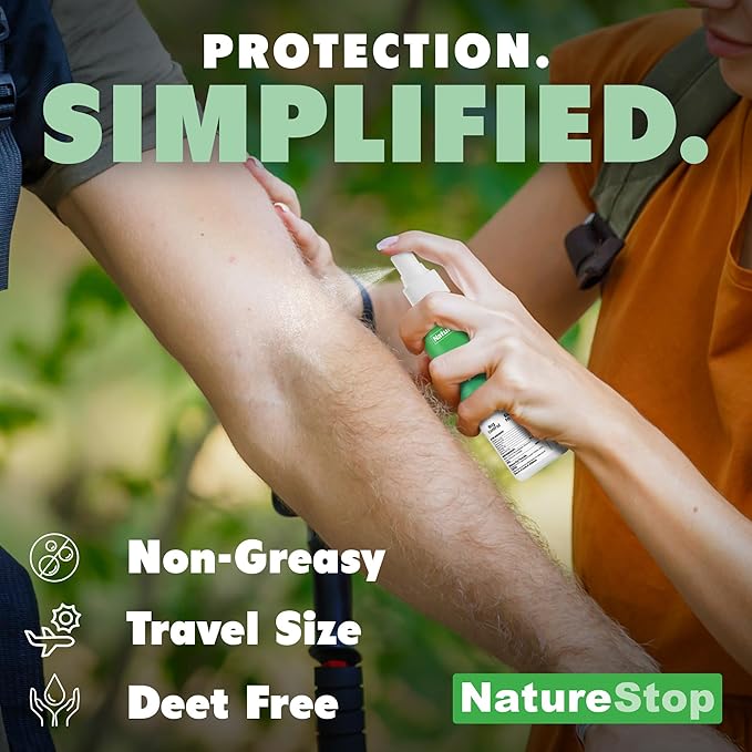 Insect Repellent Spray, DEET-Free Travel-Size Bug Spray for Skin & Outdoor Protection, 3 oz (90mL)