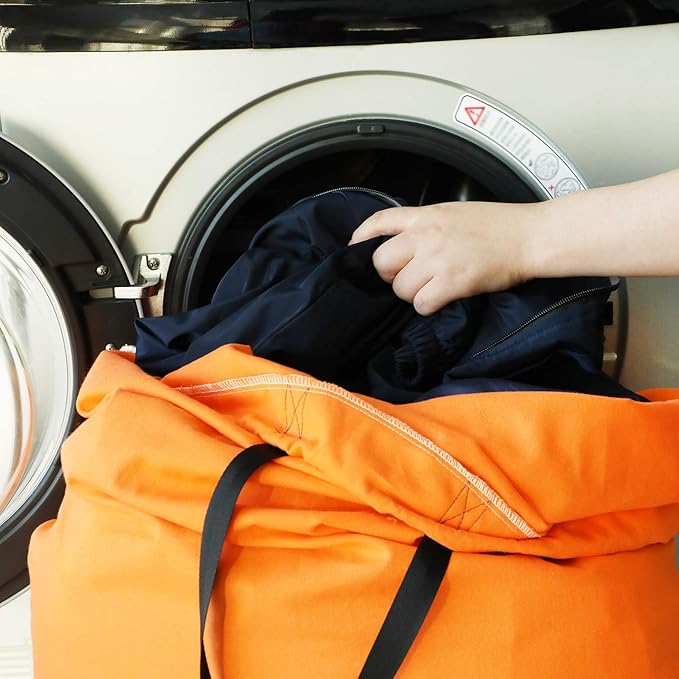 SWISSELITE Laundry Bag with Handle and Drawstring, Large Heavy Duty Laundry Bag, 28 x 40 Inches Travel Dirty Clothes Bag for Laundromat and Household