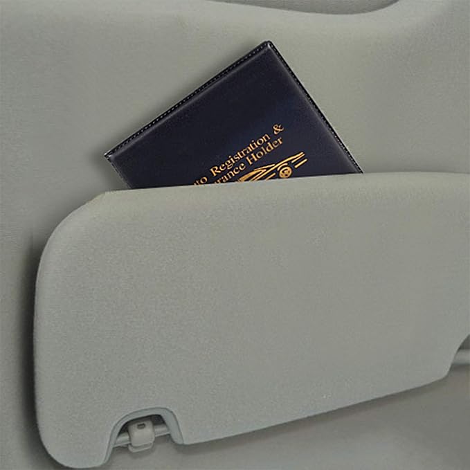 CANOPUS Registration and Insurance Card Holder, Car Document Holder, Wallet for Auto, Trailer, Truck - 2 Pack with EZ Pass Mounting Kit, Ez Pass Strips