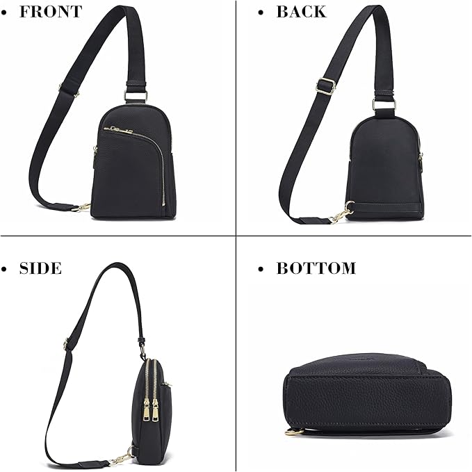 INICAT RFID Blocking Sling Bag Anti Theft Crossbody Bags Women Valentine's Day Gifts Travel Purses Vegan Leather