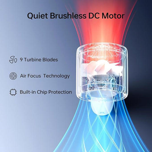 JISULIFE Portable Handheld Fan, 4000mAh Rechargeable Mini,Up to 22 Hours Cooling,5 Speed Strong Wind, Handheld Personal Fan for Travel Outdoor Camping Beach Makeup(Gray)