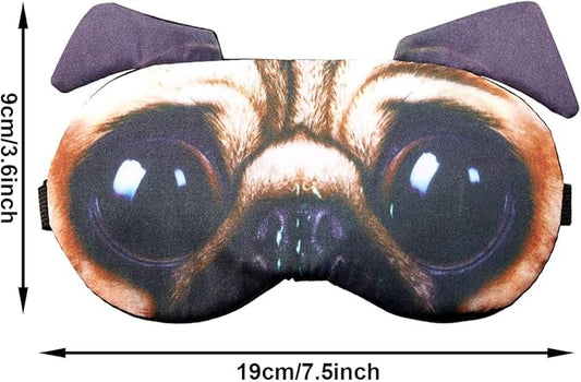 Syhood 10 Pack Funny Blindfolds for Party Game Cute Animal Sleep Mask Cat Dog Soft Blindfold Eye Cover with Adjustable Strap for Adults Men Women