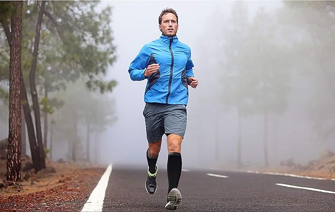 CS CELERSPORT 3 Pairs Compression Socks for Men and Women 20-30mmHg Running Athletic Support Socks