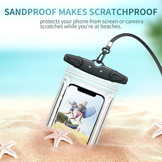 Universal Waterproof Phone Pouch, 4 Pack IPX8 Waterproof Phone Lanyard Case Compatible with iPhone 17 16 15 14 13 Max Pro Plus, Galaxy S23 S22 S24 Note 20/10/9 up to 7.5", Dry Bag for Vacation