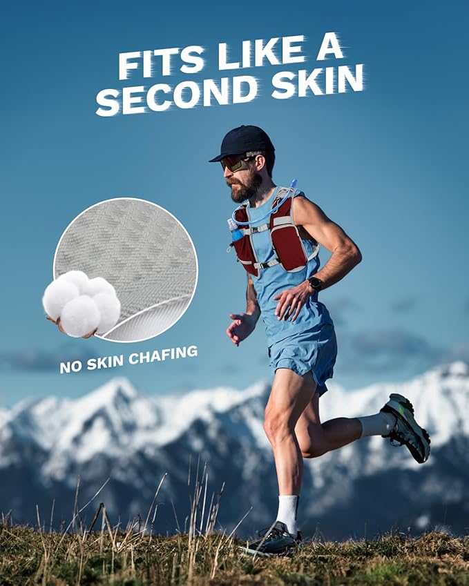 Running Vest for Women and Men, Hydration Running Backpack, Runners Vest, Hydration Vest, with Front Phone Holder, Adjustable Chest and Waist Strap