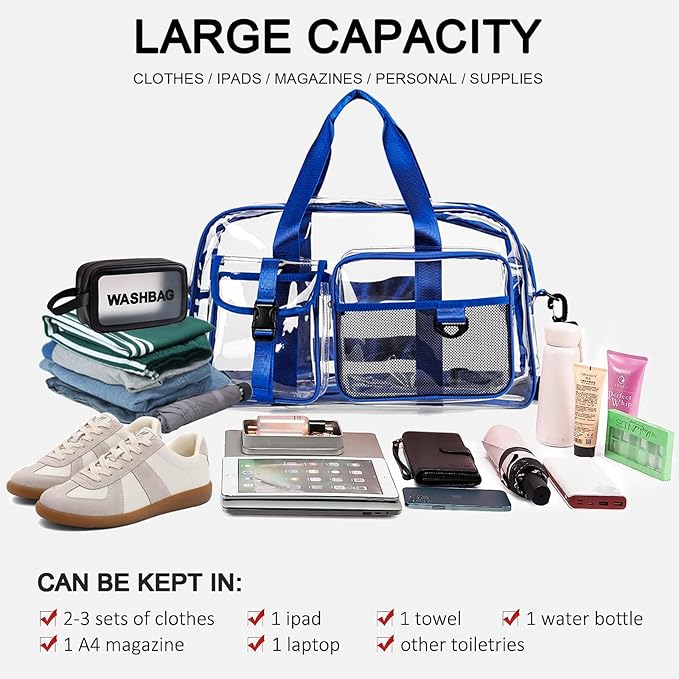 Small Gym Bag for Women, Travel Duffle Bag Carry On Weekender Bag with Shoe Compartment
