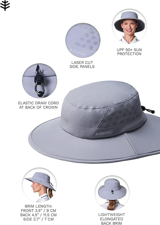 Performance Golf Hat with Wide Brim - UPF 50+ Sun Protection - Fore Golf