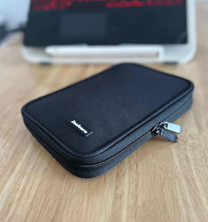 USB Flash Drive Case with Labels, USB Organizer Holds 24 Pcs, USBs Case, USBs Storage Cases,Thumb Drive Cases, Tech Gifts, Farther Day’s Gifts, Black