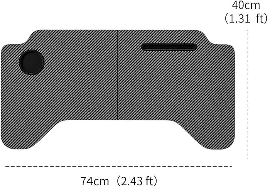 Car Accessories Interior, Carbon Fiber Material, Foldable Car Table, Multipurpose Travel Car Tray for Dining, in-Car Work, Travel and Outdoor, Fits Most Vehicles
