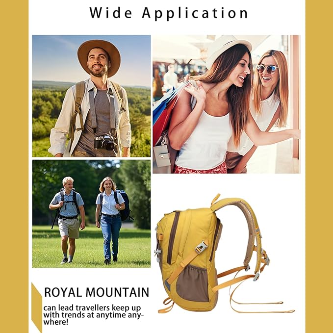 Hiking Backpack 30L Foldable Travel Daypack For Women Men,Camping Daypack Backpacks Lightweight,Durable Hiking Backpack Fit For Hiking,Daily Commuting,Short Trips.(With Rain-cover)