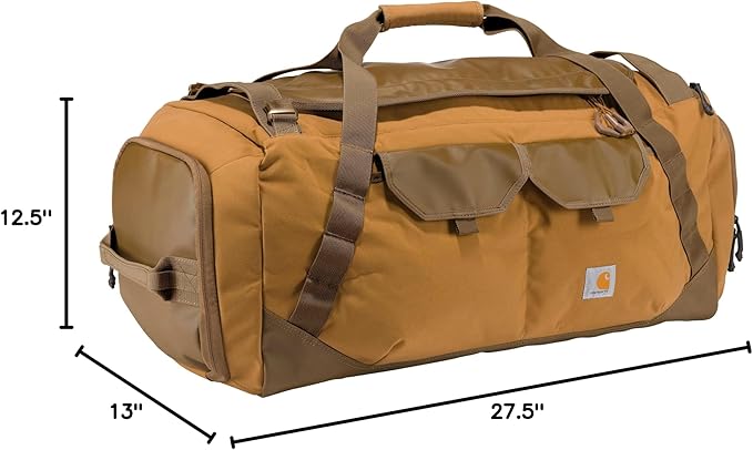 Carhartt Heavy Haul Utility Duffel Bag's, Water-Resistant Packable Bag for Jobsite, Gym, and Travel