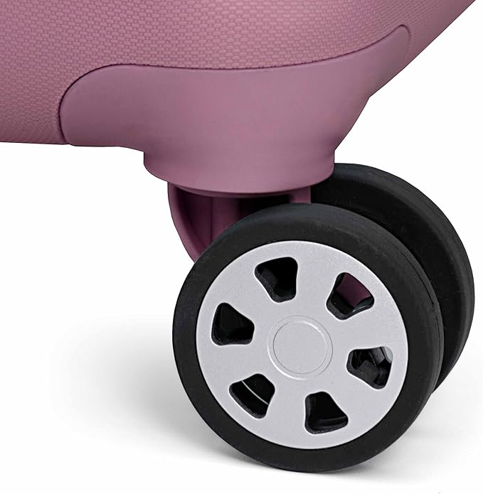 Traveler's Choice Pagosa Indestructible Hardshell Expandable Spinner Luggage, Mauve, 26-Inch Medium