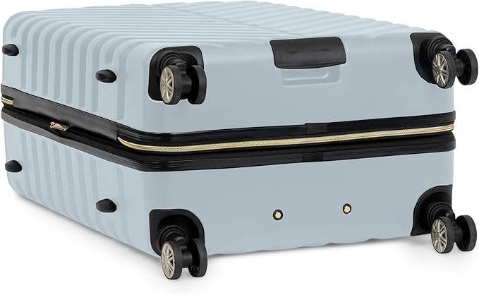 Kenneth Cole REACTION Women's Madison Square Hardside Chevron Expandable Luggage, Slate, 28-Inch Checked