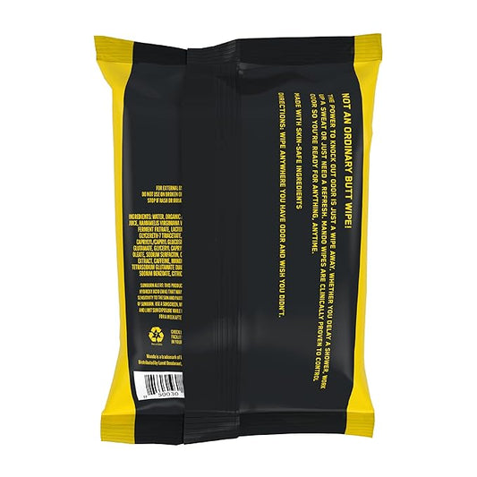 Mando Deodorant Wipes - 24 Hour Odor Control - Aluminum Free, Baking Soda Free, Skin Safe (15 Count (Pack of 3)