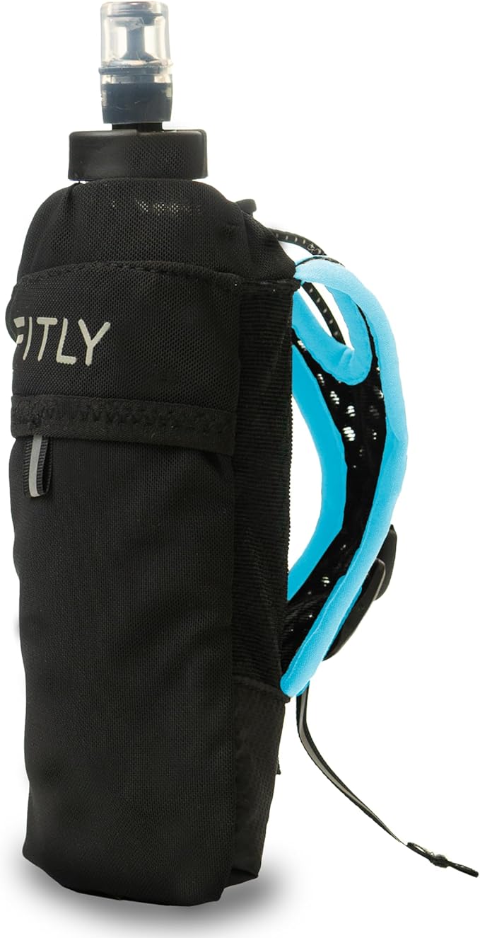 FITLY Soft Flask - Shrink As You Drink Soft Water Bottle for Hydration Pack - Folding Water Bottle Ideal for Running, Hiking, Cycling, Climbing & Rigorous Activity