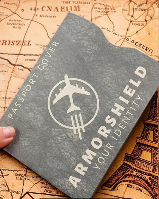 RFID Blocking Sleeves 6-Piece Travel Protection Set – 2 Passport Covers + 4 Credit Card Protector – Slim, Water-Resistant, Tearproof, Identity Theft Protection, ArmorShield Your Identity Made in USA