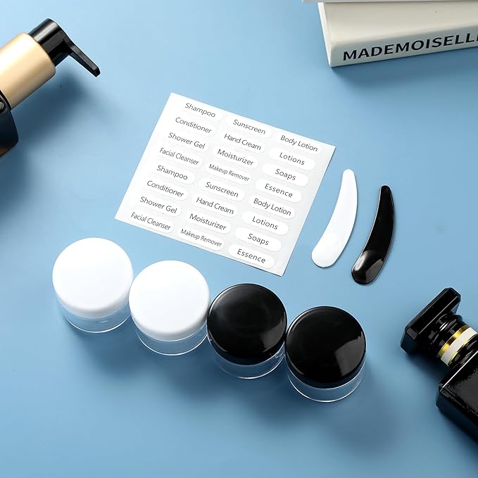 16 Pack Travel Bottles for Toiletries, Oversize 6oz Silicone Travel Containers jar for Toiletries, Leak Proof Refillable Liquid Shampoo And Conditioner Travel Essentials toiletry Bottles