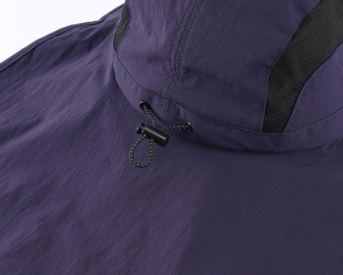 Home Prefer UPF 50+ Sun Hats for Men Women Wide Brim Fishing Hat with Neck Flap UV Protection Sunblock Safari Bucket Hat