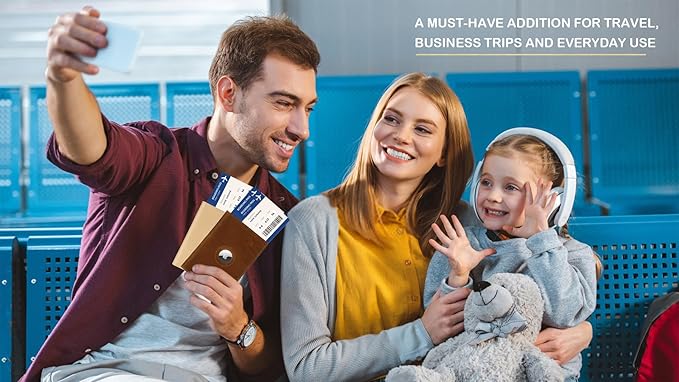 Passport Holder for Men and Women Travel, Real Leather Passport Wallet, Handmade Passport Cover Case with Airtag Slot, Travel Must Haves Essentials Accessories Birthday Gifts(Crazy Horse,Brown)