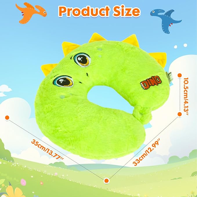 Travel Neck Pillow for Kids Adult Cute Soft Plush Memory Foam Airplane Neck Pillow for Traveling Animal Flight Pillow Head Rest Neck Support for Cars Long Flights
