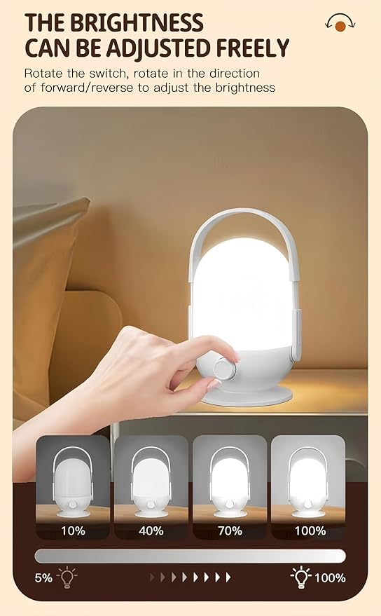 Portable Lights for Camping,Camping Lights Rechargeable, Camping Lanterns,for Hurricane,Power outages, Hiking, Night Fishing,Water-Resistant Emergency Light,Ambient Lighting,Bright Camping Lantern