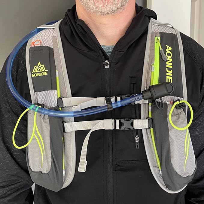 YAPJEB Running Hydration Vest Lightweight Water Pack for Men Women 5L 5.5L Backpack for Marathon Trail Race Hiking Cycling Camping Jogging