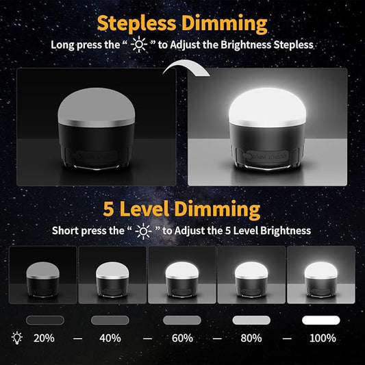 Rechargeable LED Camping Lantern 1000LM, Portable Tent Lights with 3 Colors, IP65 Waterproof, Magnetic Base, 4000mAH Emergency Hanging Light for Power Outages, Hiking, Tent, Outdoor, Home