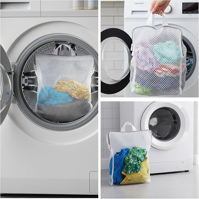 Sock Laundry Bag, Sock Bag for Washing Machine, Laundry Net Bag with 3 Sizes, Dacron Fabric, Mesh Wash Bags for Delicates, Undergarments, Bras