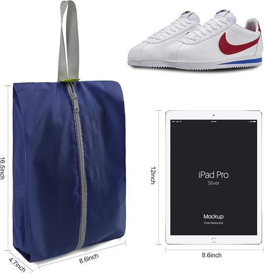 BeeGreen Shoe Organizer Set - 6 Pack Shoe Bags For Travel with Zipper Closure and Handle,Stylish and Portable Nylon Shoe Storage for Men and Women's Travel Gifts and Home Storage