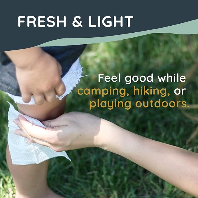 Venture Wipes Natural Mosquito Repellent Wipes - Travel Size Bug & Insect Repellent Wipes w/Citronella, Peppermint & Rosemary - DEET-Free Mosquito Repellant for Travel, Outdoor & Patio- 15 Count Bag