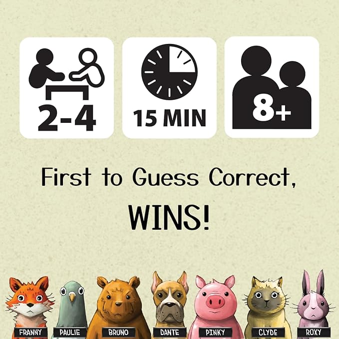 Gamewright - Deduckto - A Quacking Deduction Game - Card Game for Kids Ages 8 and Up - Great for Family Game Night!