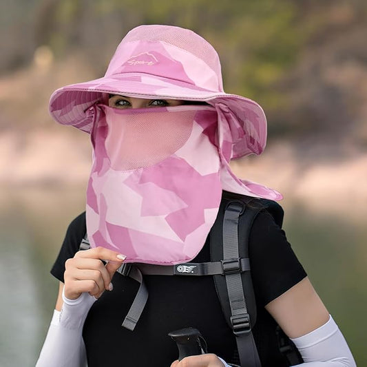 Sun Hats for Men Women Fishing Hat UPF 50+ Breathable Wide Brim Summer UV Protection Hat