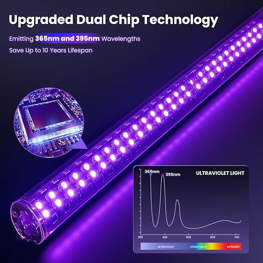 LiBa LED Bug Zapper Outdoor Indoor, Electric Mosquito Zapper Fly Trap Lamp, 10 Years Lifespan, 6.5ft Power Cord, Insect Killer Light for Home Yard Garden Patio Farm, High Voltage, IPX4 Rainproof