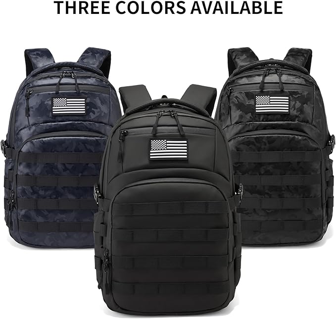 Wotony Military tactical backpack, backpack for men black small tactical assault bag