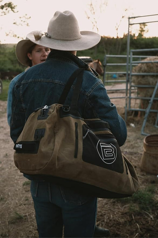 BOTE Highwater Duffel Bag Waterproof Fully Submersible Carry-on Size with 39 Liter Capacity Designed for Watersports Kayaking Fishing Hunting Boating Camping