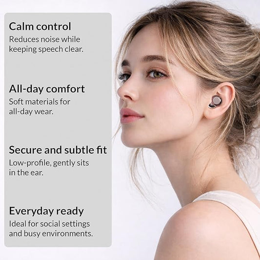 360 RELIEF OSonic Adjustable Ear Plugs – 3 Noise Relief Modes for Everyday Control, Reusable Earplugs for Concerts, Festivals, Travel & Social Settings with Carry Case