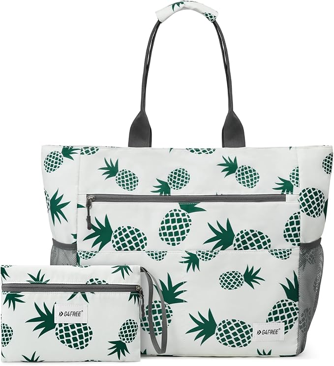 G4Free Beach Bag, Waterproof Sandproof Beach Tote Bag, Large Capacity Foldable for Women