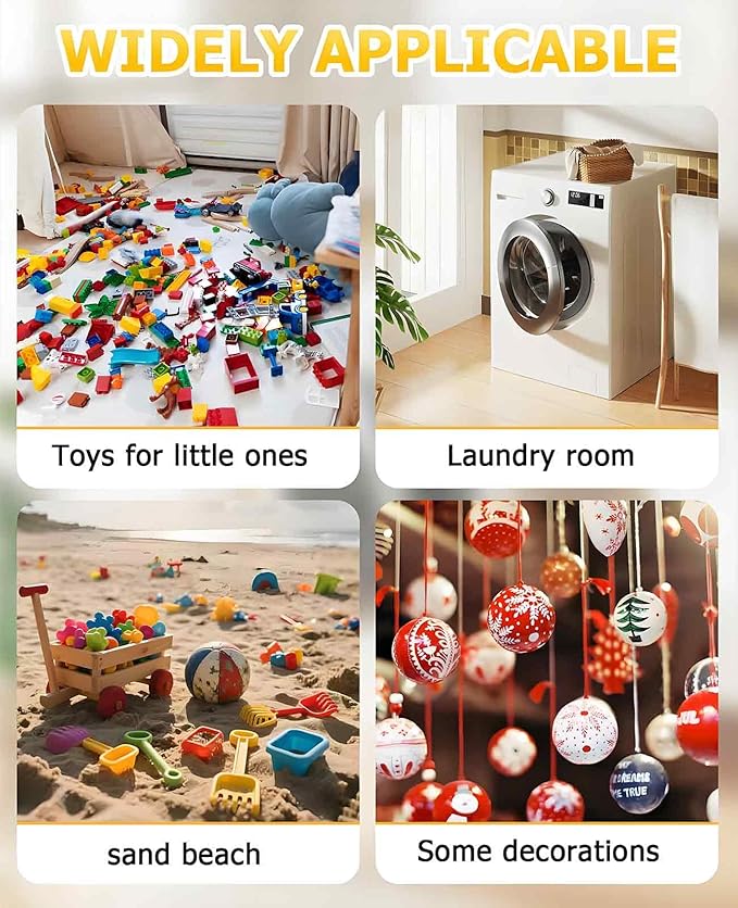 6 Pack Large Mesh Laundry Bags, 24 x 36" & 12 x 16" Heavy Duty Washable Drawstring Wash Bag with Drawstring Closure