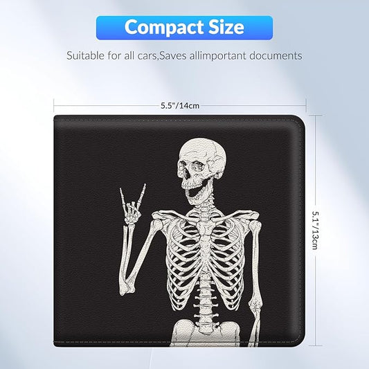 Car Registration and Insurance Card Holder,Vehicle Glove Box Car Organizer,Accessories Case for Storing Driving Licences, Cards, Documents