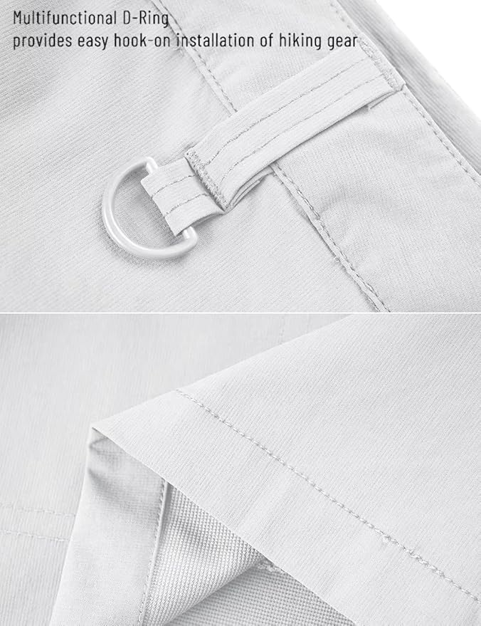 MAGCOMSEN Men's Hiking Cargo Shorts Quick Dry Lightweight 9" Golf Shorts Summer Casual Work Outdoor with 5 Zipper Pockets