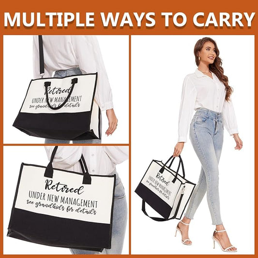 FORBIDDEN PAPER Mothers Day Grandma Mimi Yaya Retirement Dance Aunt Travel Book Witchy Gifts for Women Tote Bag & Makeup Bag