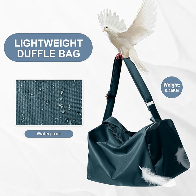 Large Gym Bag with Shoe Compartment, Workout Sport Duffle Bag for Women Travel, Waterproof Shoulder Overnight Bags Lightweight Carry on Tote Bags for Swim, Yoga, Dance