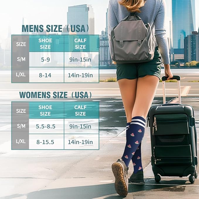 BLUEENJOY Copper Compression Socks for Women & Men (6 pairs) - Best Support for Nurses, Running, Hiking, Recovery