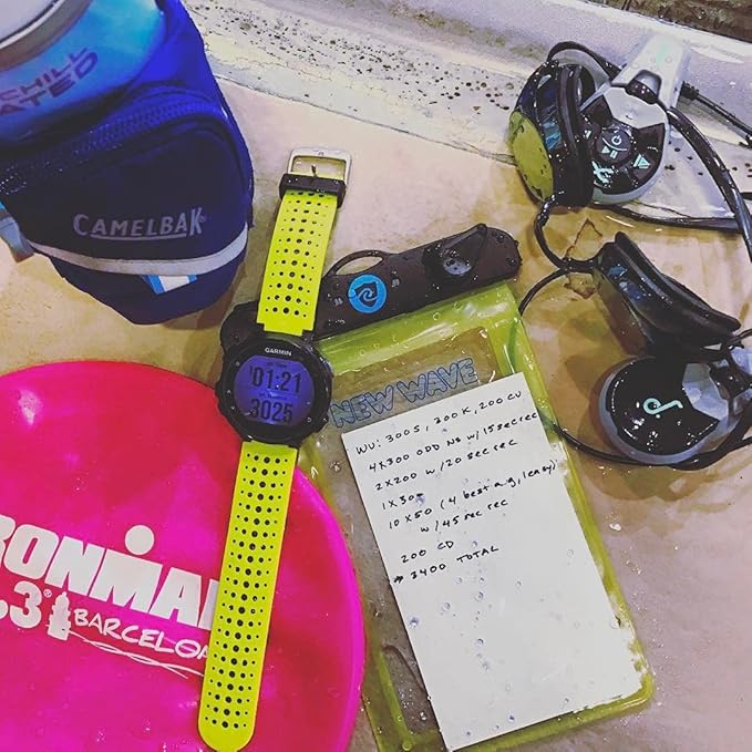 New Wave Waterproof Pouch for Open Water Swimmers and Triathletes - No Dry-Bag (Waterproof Phone Pouch)