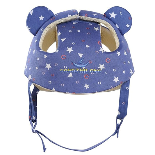 Baby Infant Helmet Toddler Headguard Head Protective Cushion Cute Children Adjustable Helmet Hat Harnesses Cap Kid Child Crawl Walk Playing (Starry Blue)
